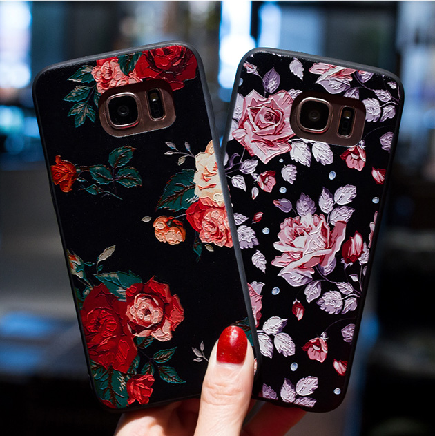 เคสลายดอกไม้ iPhone , Samsung